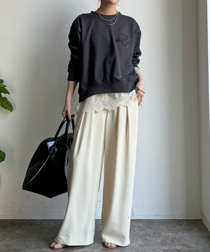 毛圈 後拉鍊 毛巾繡 套頭衛衣