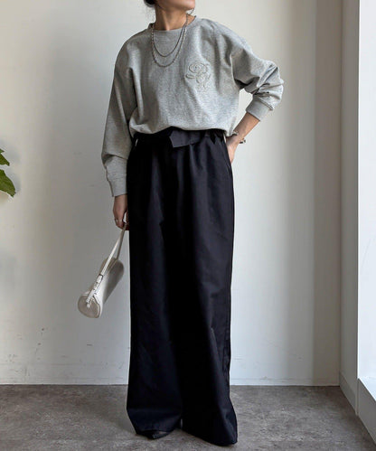 毛圈 後拉鍊 毛巾繡 套頭衛衣