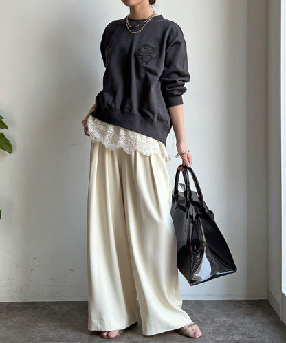 毛圈 後拉鍊 毛巾繡 套頭衛衣