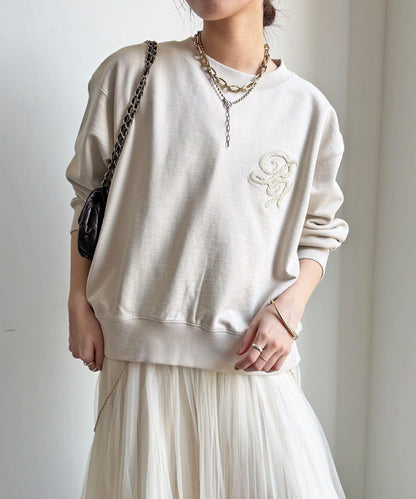 毛圈 後拉鍊 毛巾繡 套頭衛衣