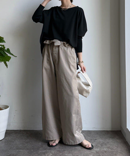 拼接雪紡套頭上衣