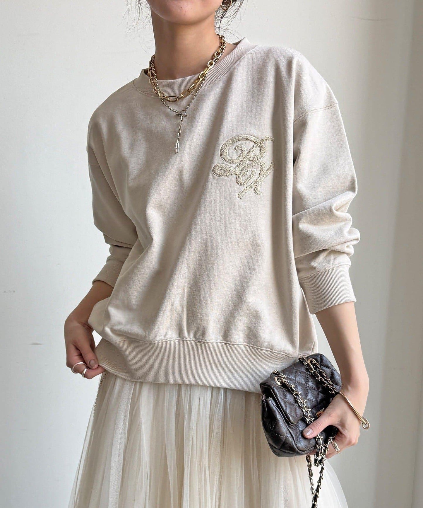 毛圈 後拉鍊 毛巾繡 套頭衛衣