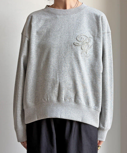 毛圈 後拉鍊 毛巾繡 套頭衛衣