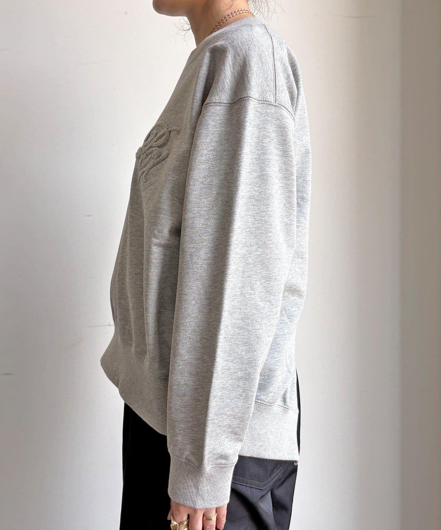 毛圈 後拉鍊 毛巾繡 套頭衛衣