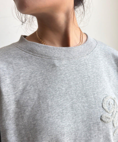 毛圈 後拉鍊 毛巾繡 套頭衛衣