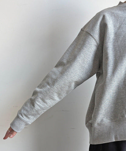 毛圈 後拉鍊 毛巾繡 套頭衛衣