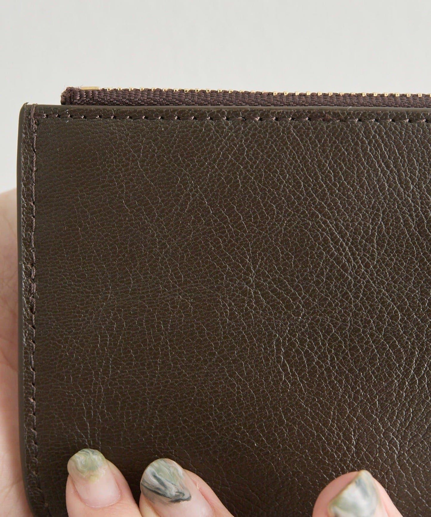 《本革》 迷你皮革卡片零錢包