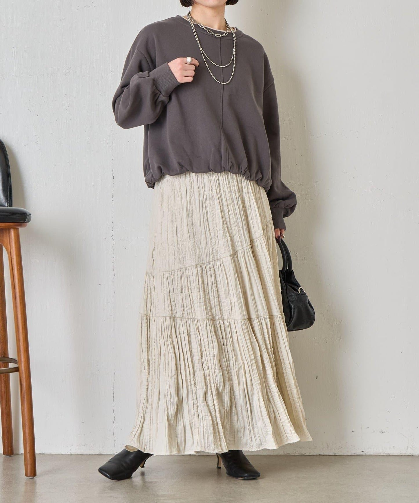 下襬氣球設計套頭上衣