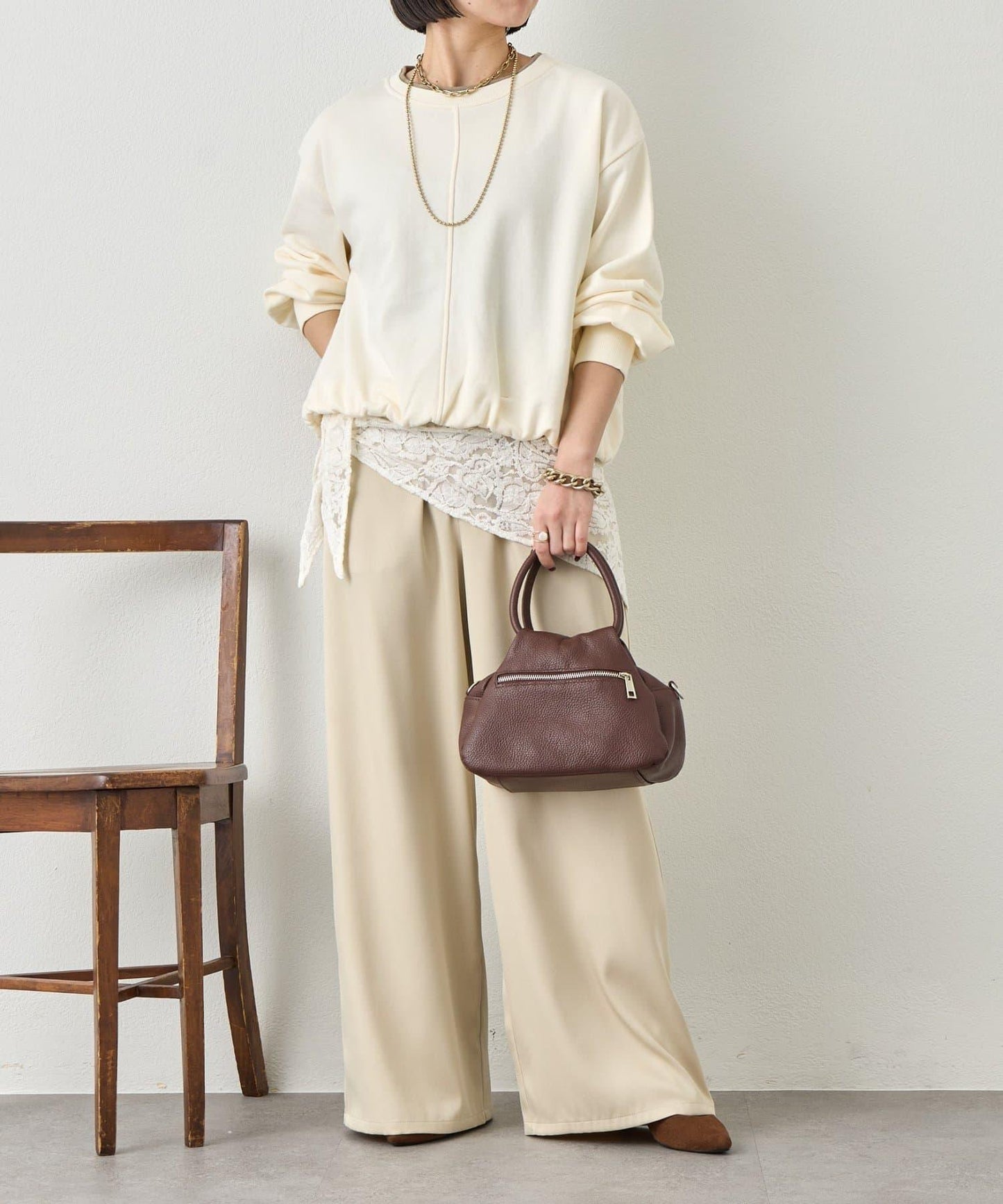 下襬氣球設計套頭上衣