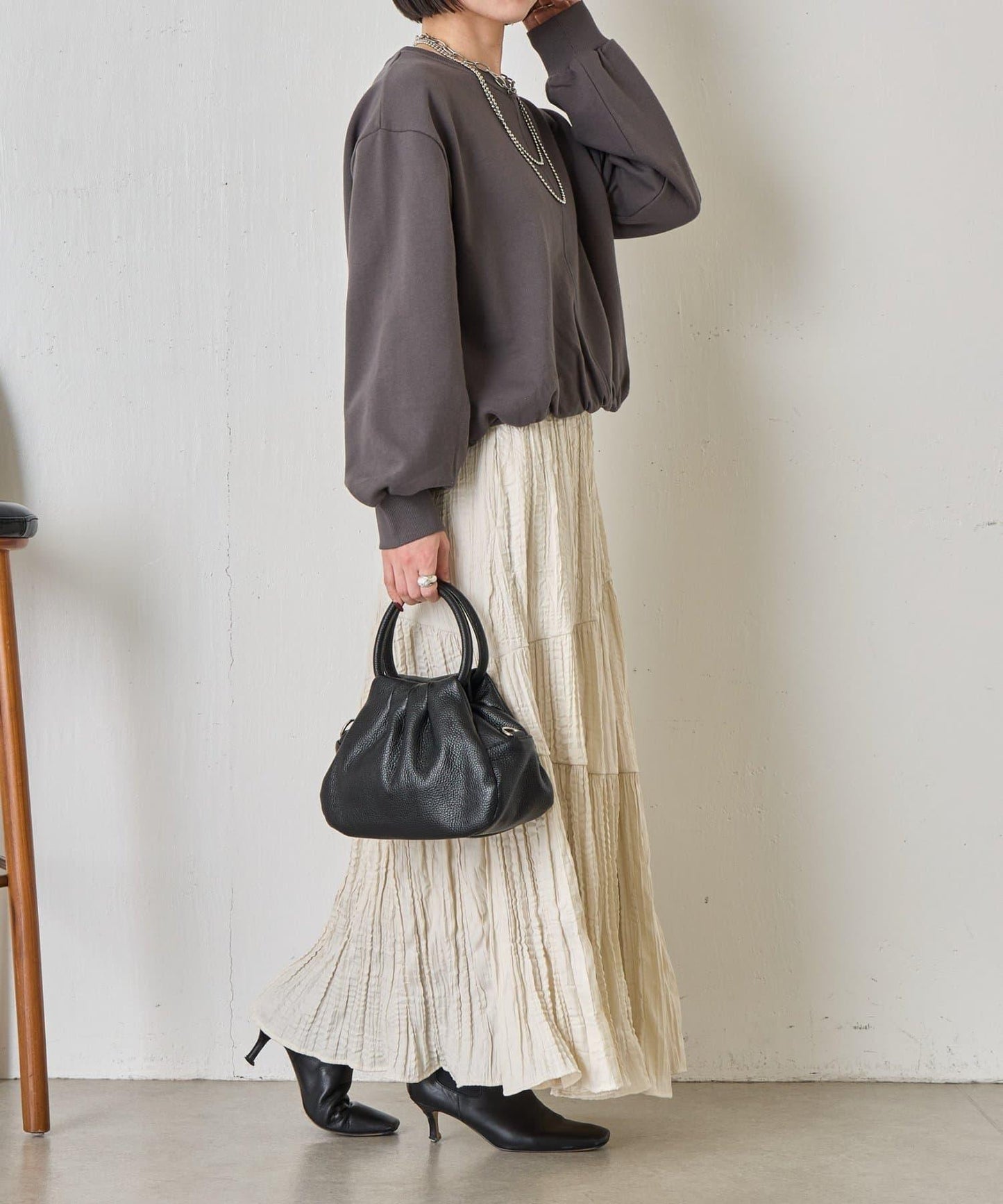 下襬氣球設計套頭上衣