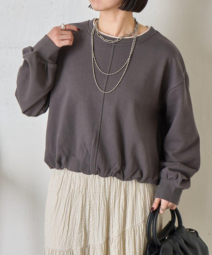 下襬氣球設計套頭上衣