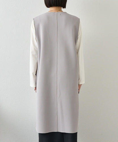 條形紐扣 華夫格 馬甲