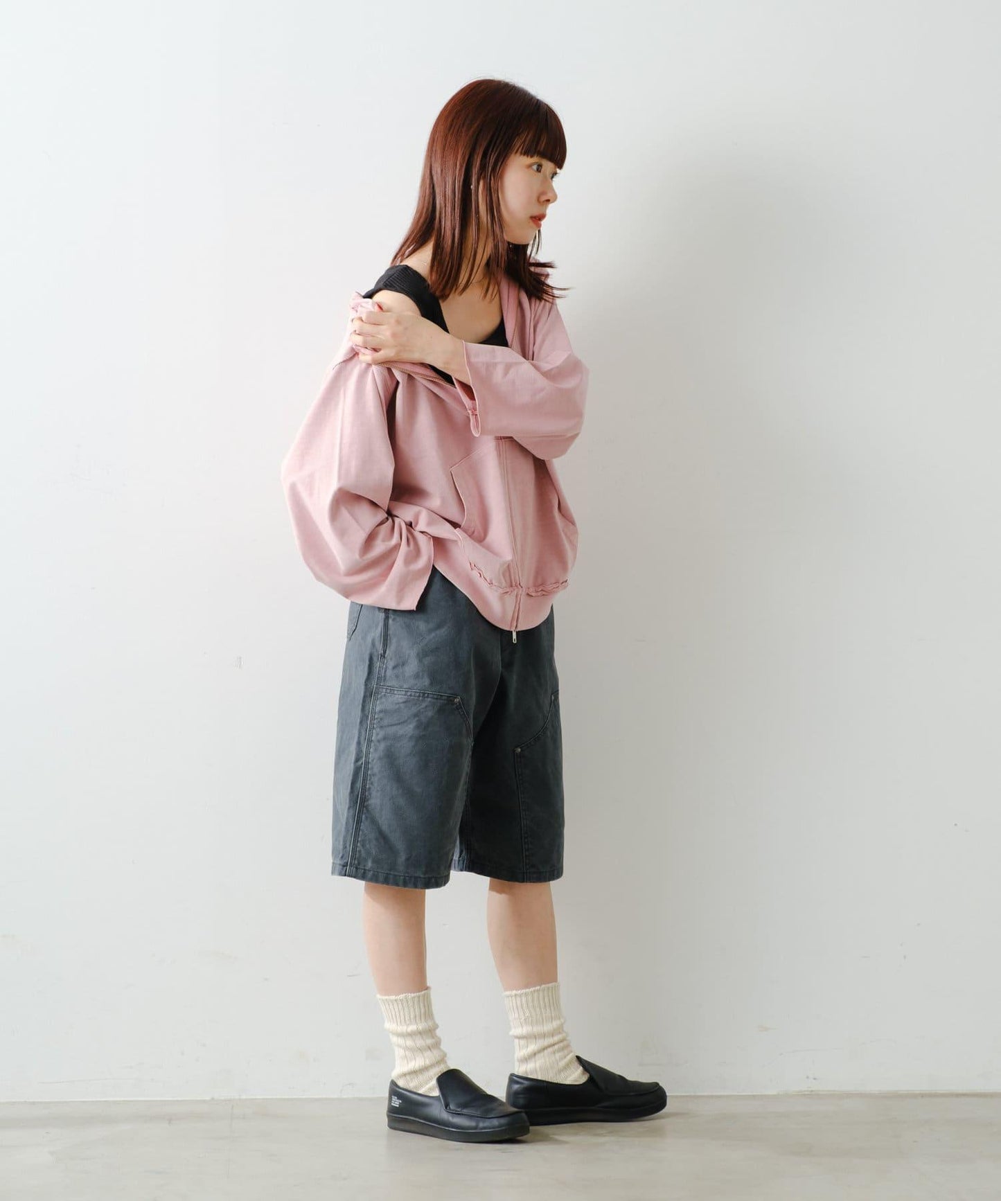 Kastane 顏料染針織拉鍊連帽外套