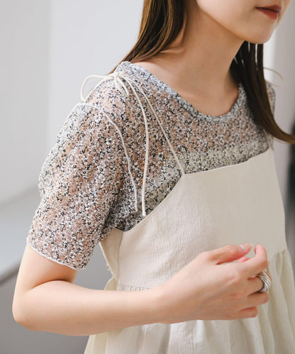 Kastane 蕾絲花卉印花 TEE T恤