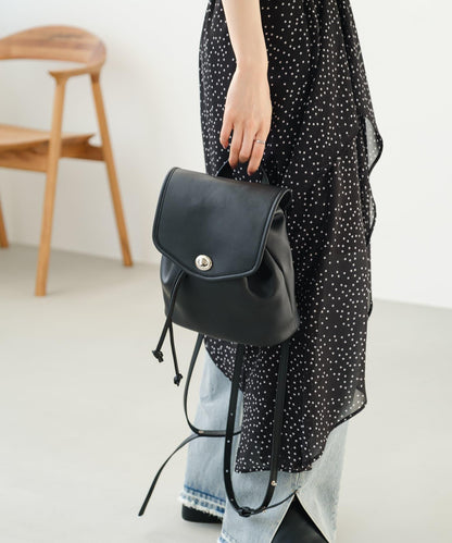 Kastane 迷你皮質雙肩包