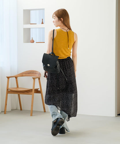 Kastane 迷你皮質雙肩包