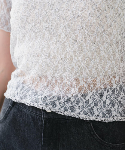 Kastane 蕾絲花卉印花 TEE T恤