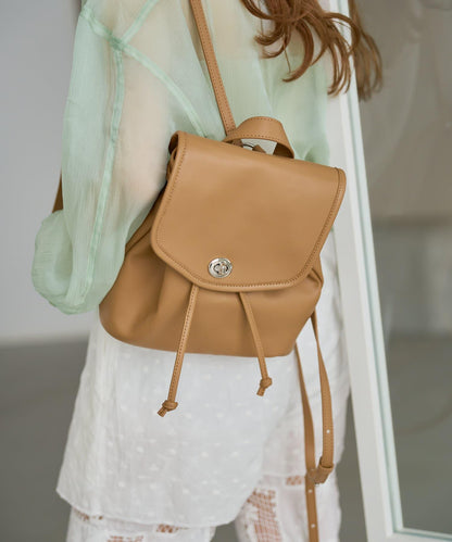 Kastane 迷你皮質雙肩包