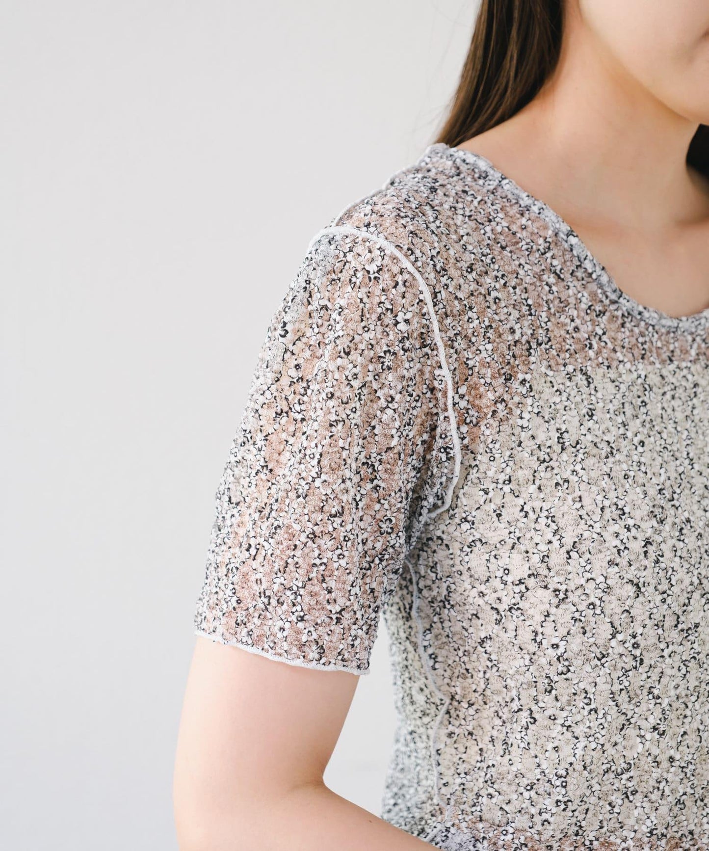 Kastane 蕾絲花卉印花 TEE T恤