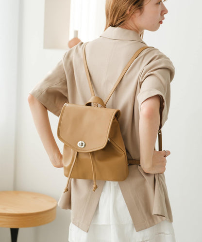 Kastane 迷你皮質雙肩包