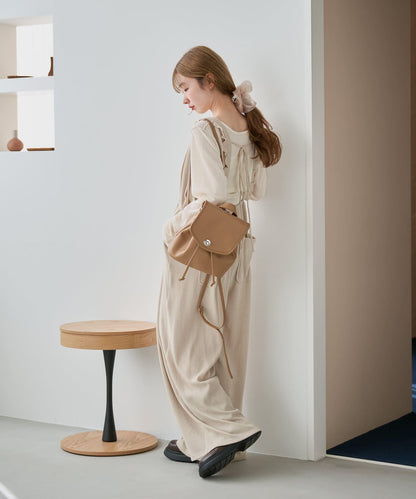 Kastane 迷你皮質雙肩包