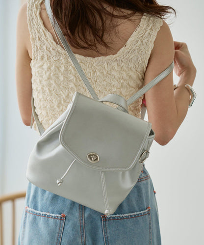 Kastane 迷你皮質雙肩包