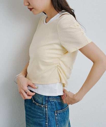 羅紋疊穿設計 TEE上衣