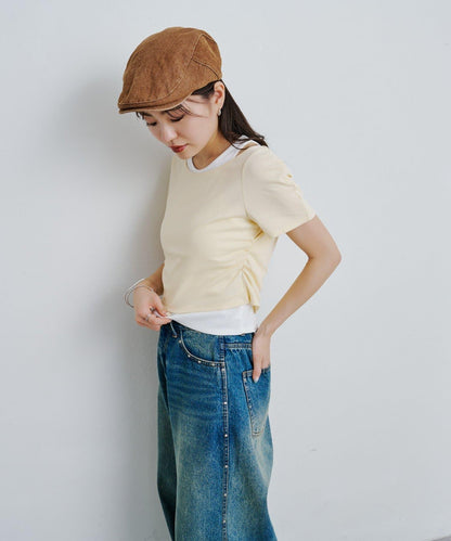 羅紋疊穿設計 TEE上衣