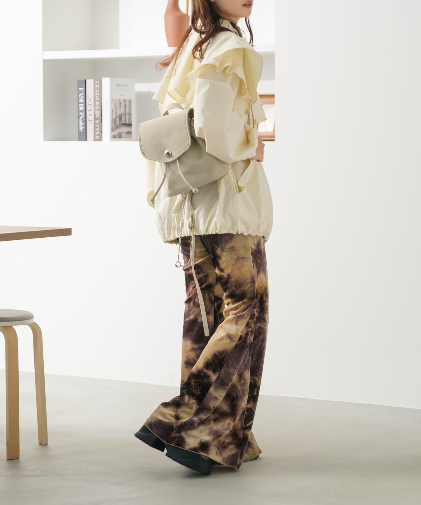 Kastane 迷你皮質雙肩包