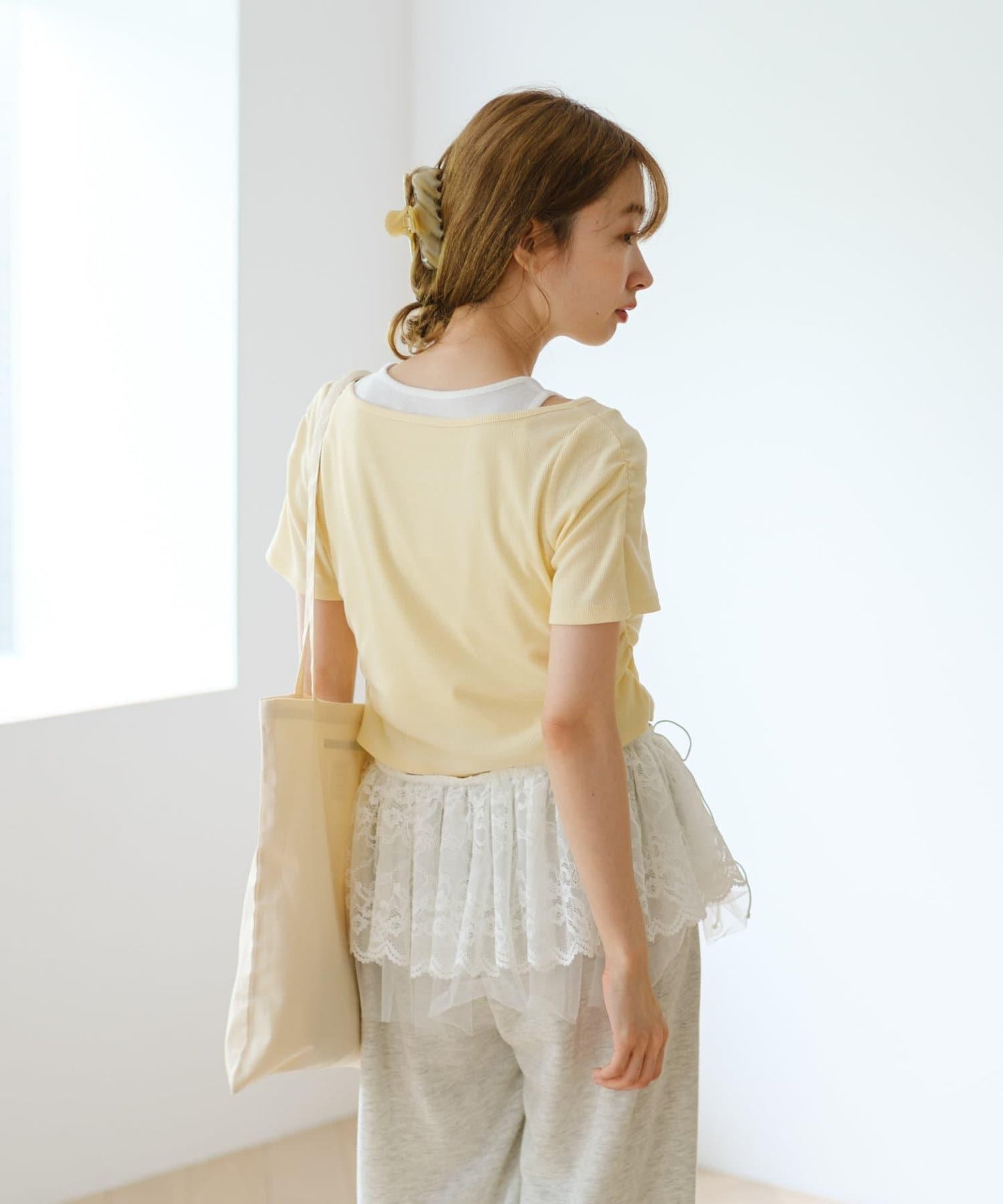 羅紋疊穿設計 TEE上衣