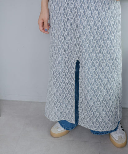 Kastane 蕾絲花卉吊帶連衣裙