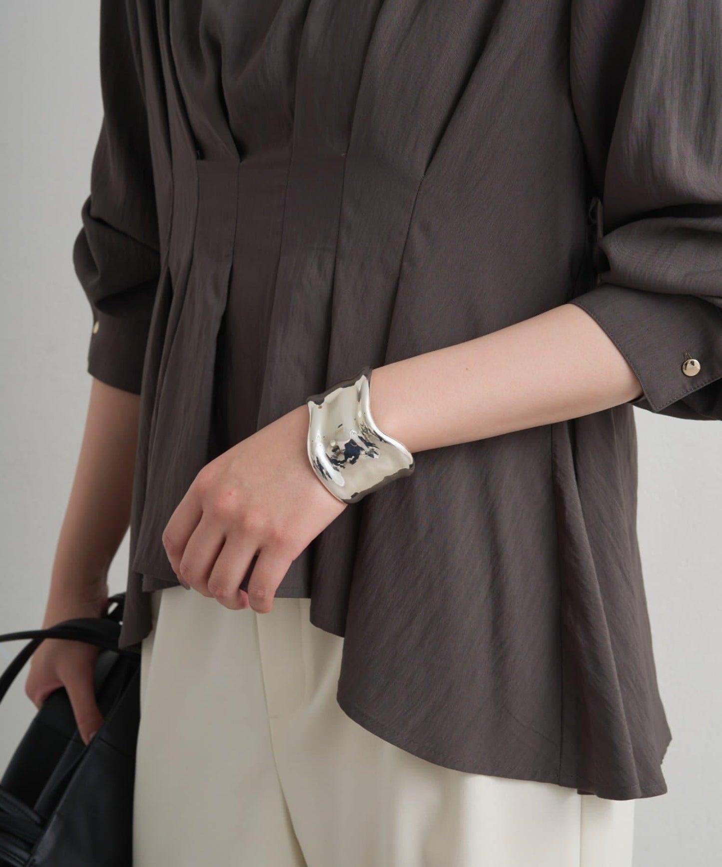 GALENA/ガレナ 寬版波浪手鐲