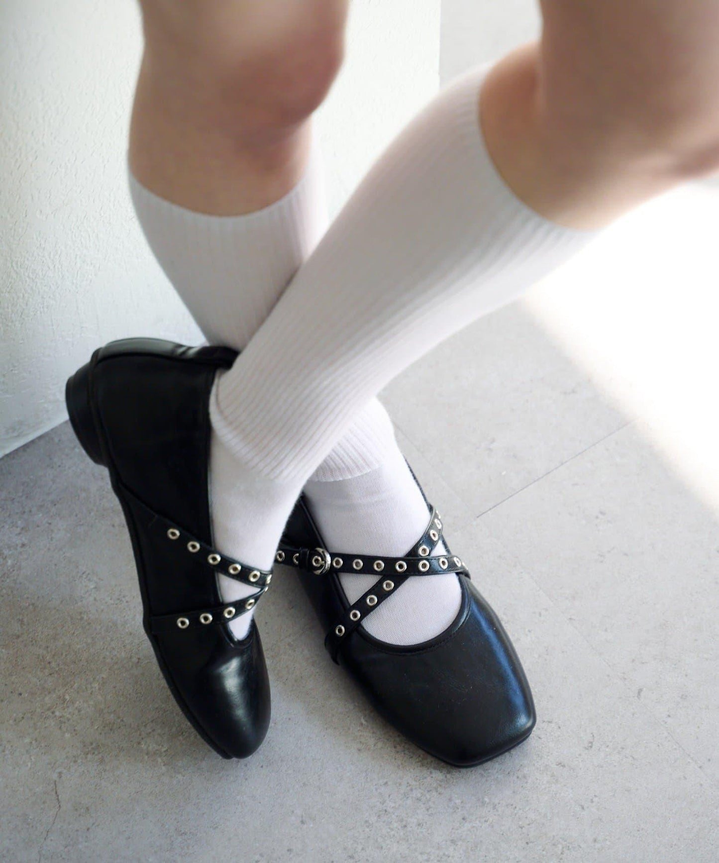 網紗格紋泡泡袖襯衫