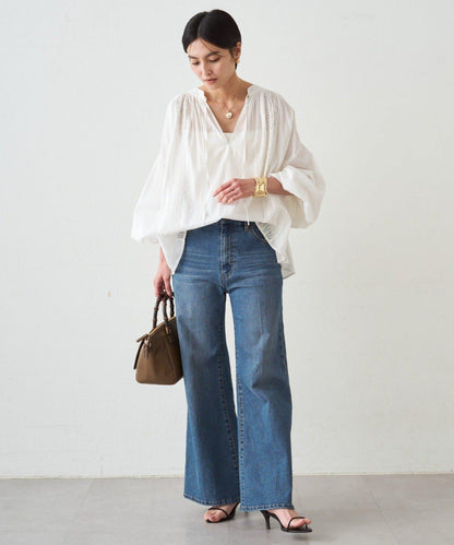 INDIA 開領蕾絲襯衫