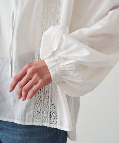 INDIA 開領蕾絲襯衫