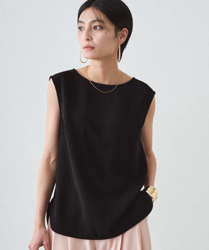 雙層喬其紗 無袖 襯衫