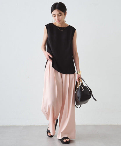 雙層喬其紗 無袖 襯衫