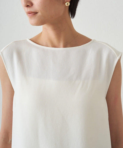 雙層喬其紗 無袖 襯衫