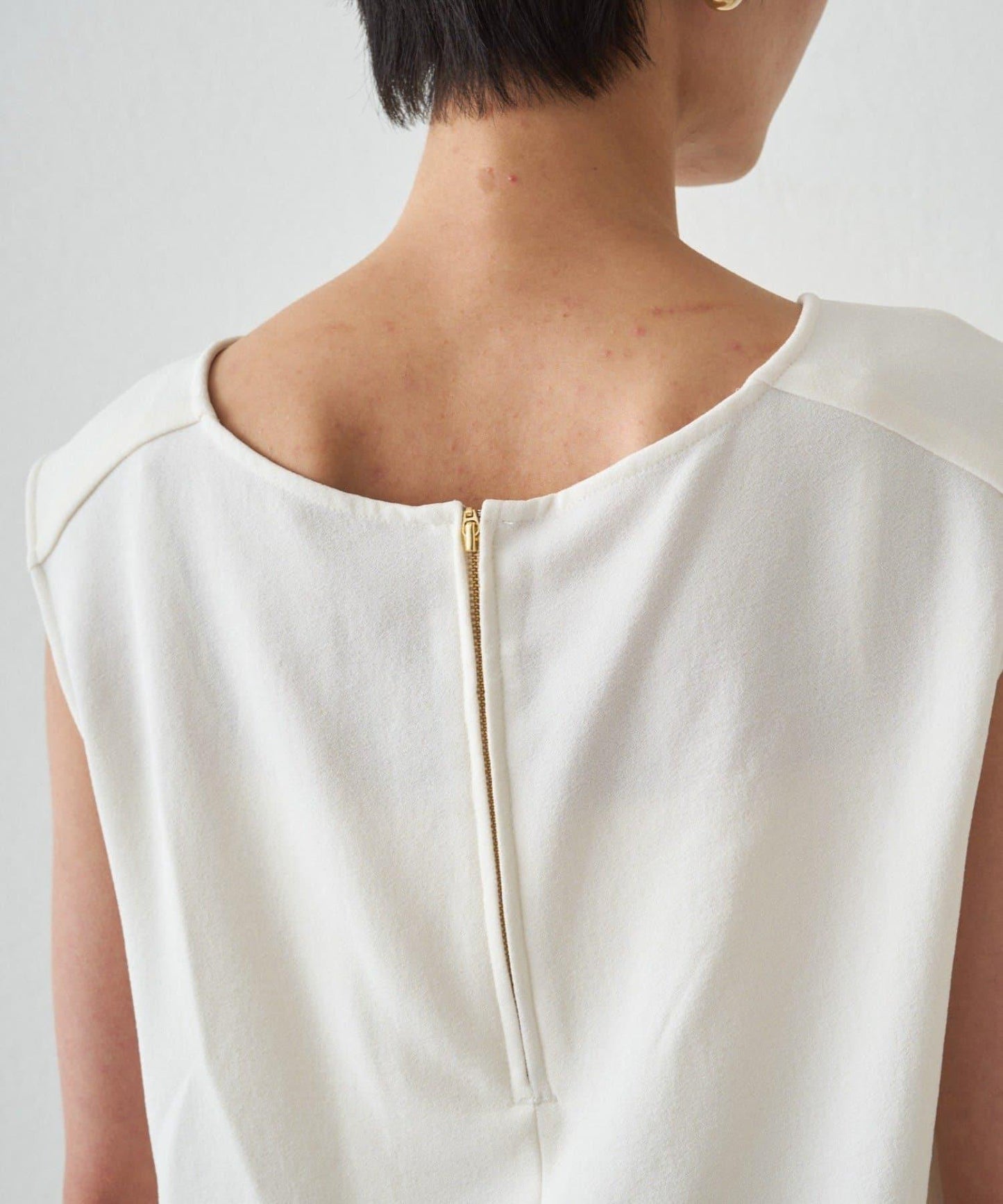 雙層喬其紗 無袖 襯衫