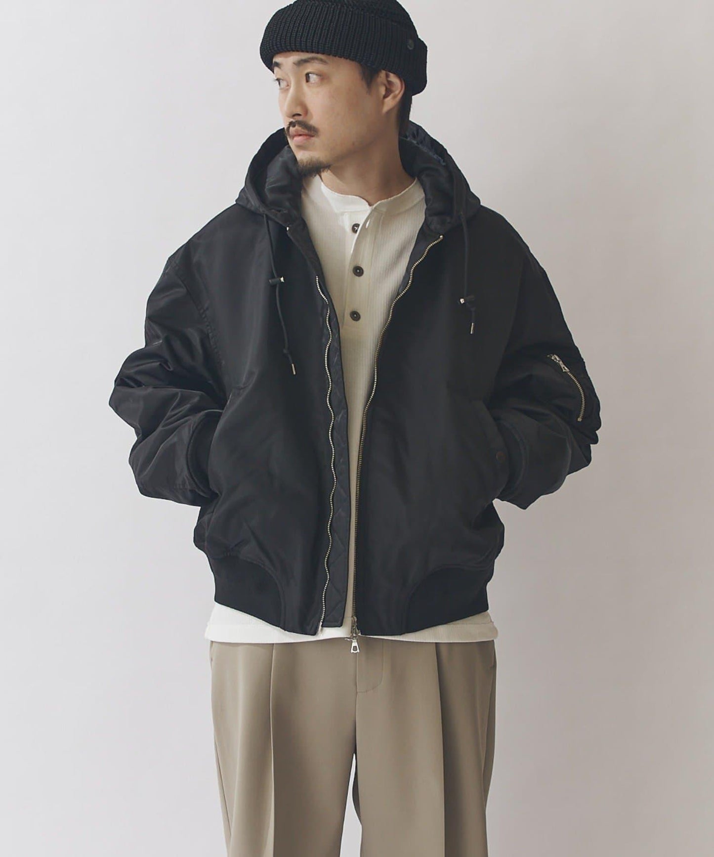 連帽飛行員夾克外套