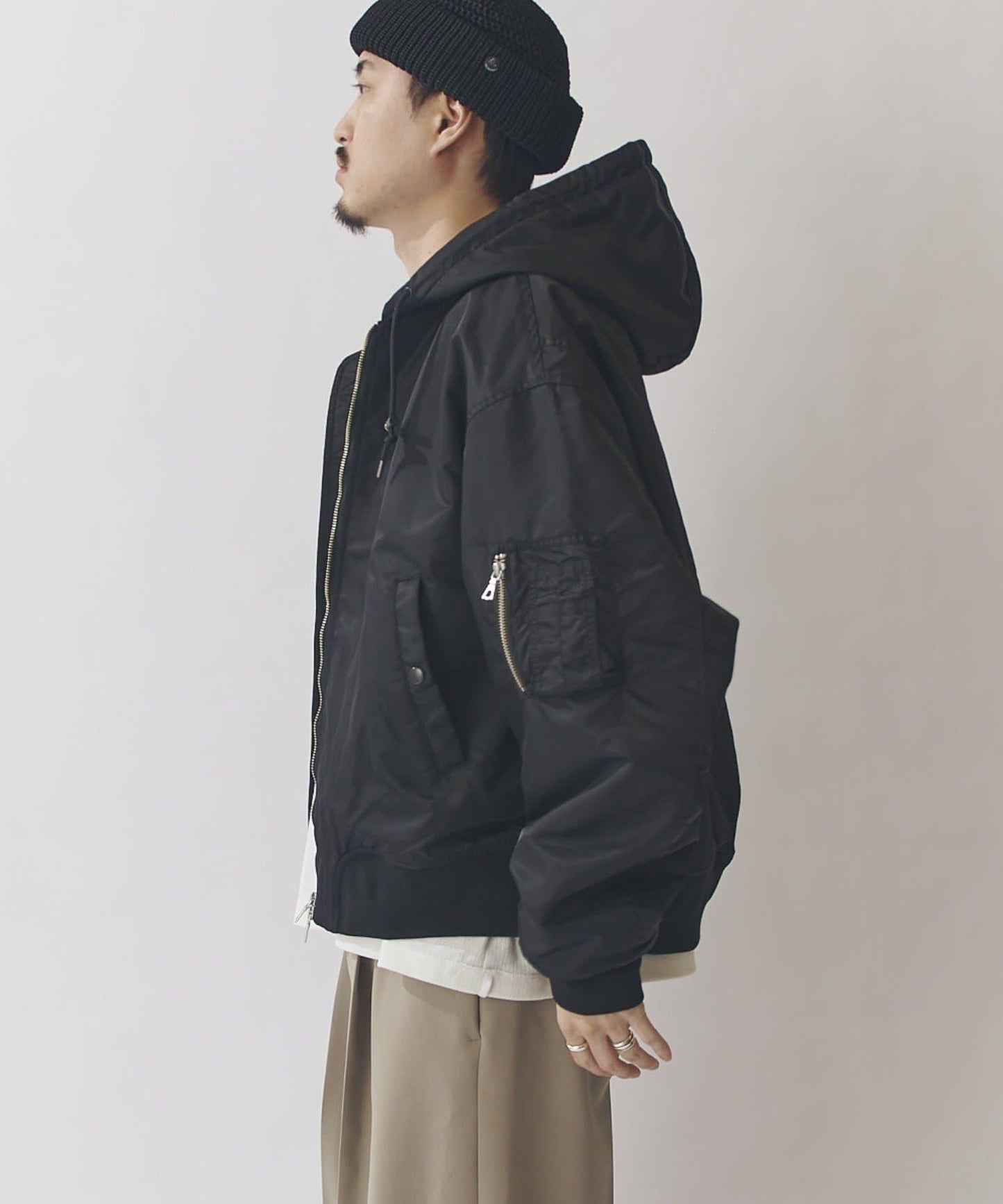 連帽飛行員夾克外套