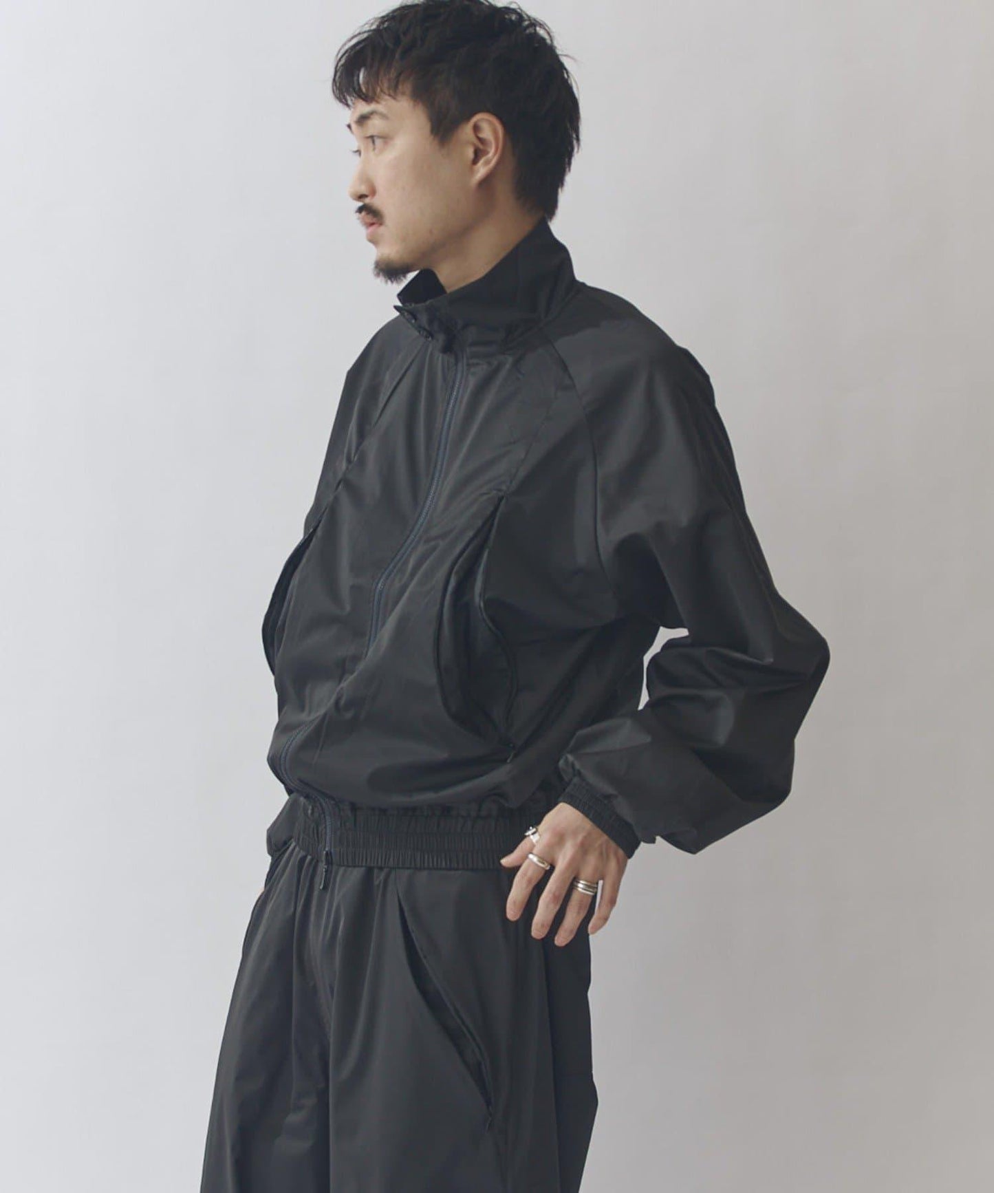 絲混柔軟觸感夾克