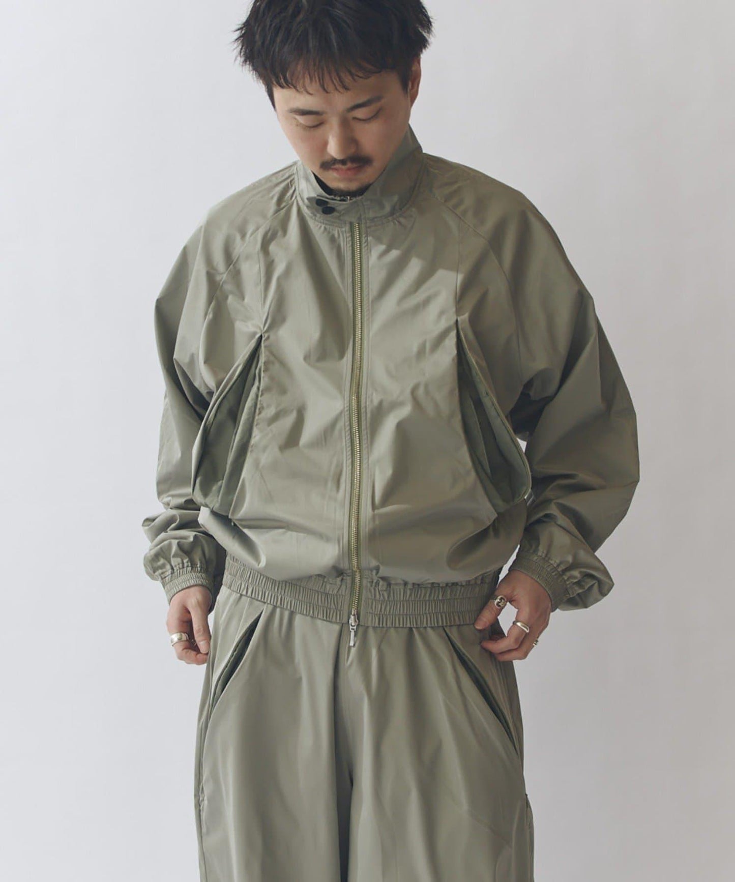 絲混柔軟觸感夾克