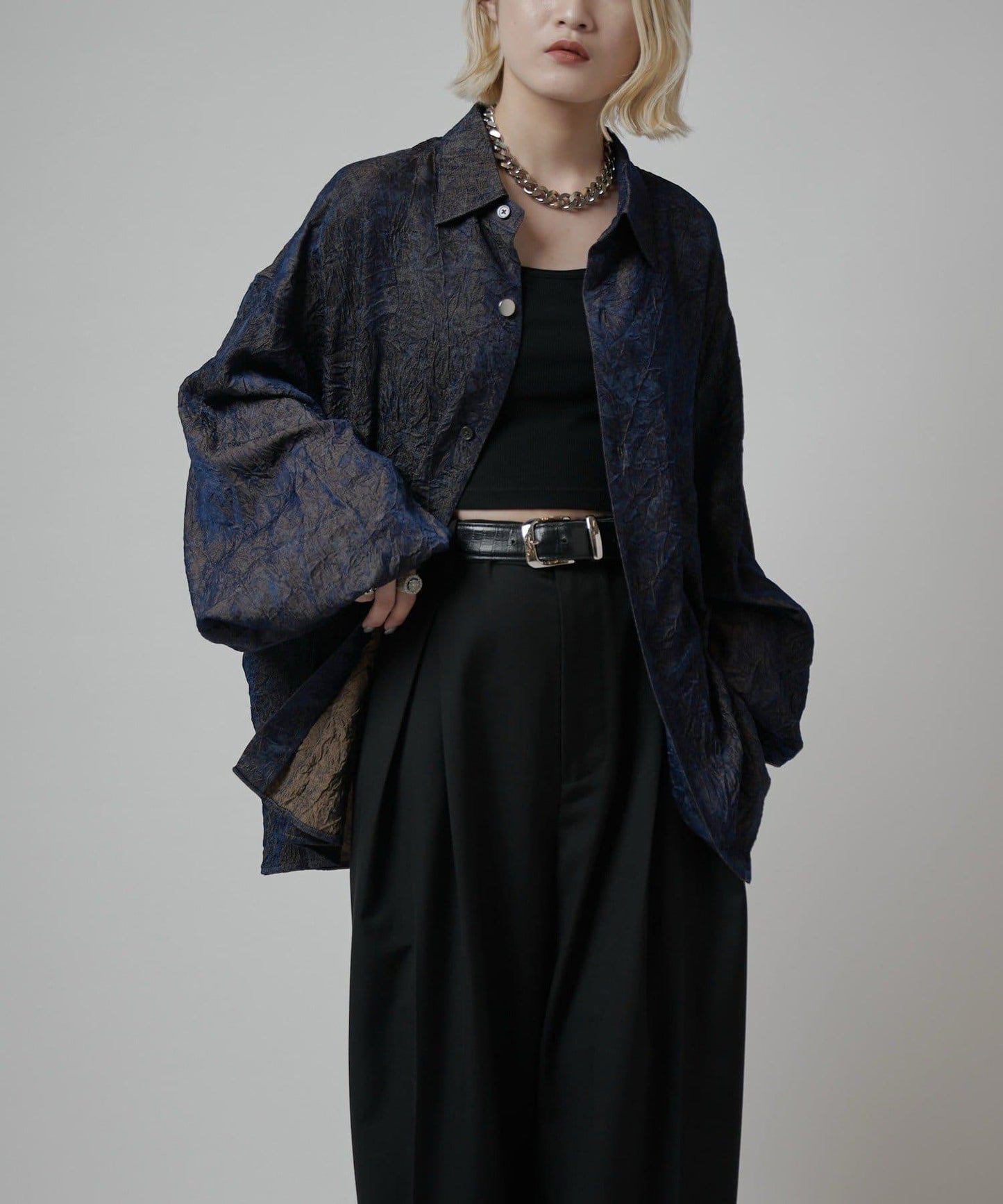 Neucon 皺感泡泡袖襯衫