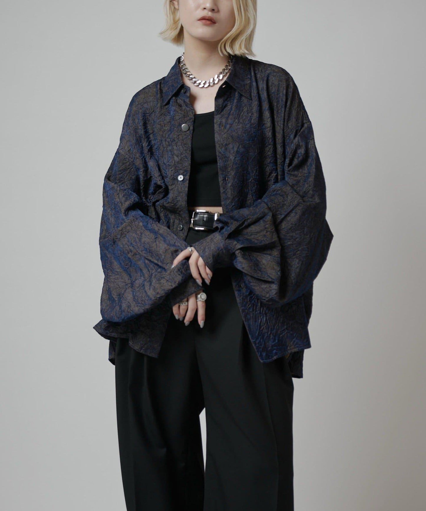 Neucon 皺感泡泡袖襯衫