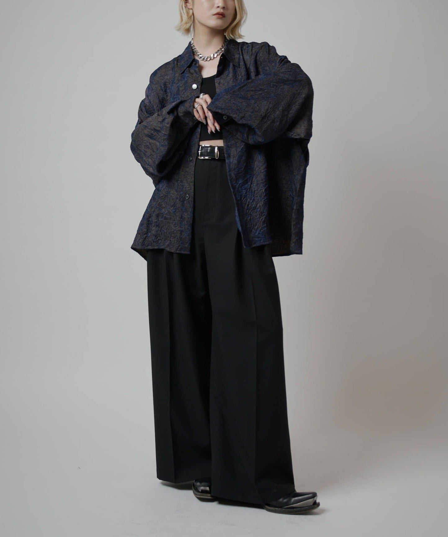 Neucon 皺感泡泡袖襯衫