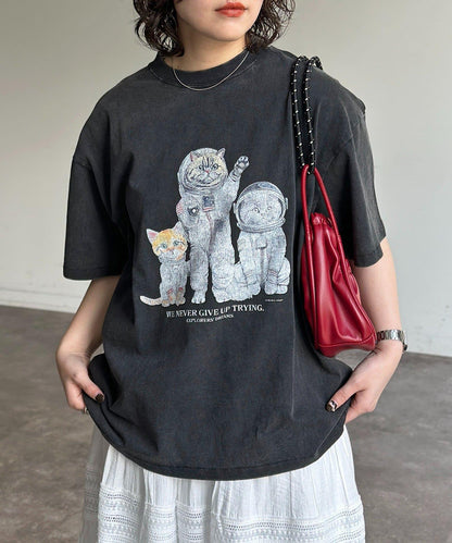 復古風動物圖案T恤