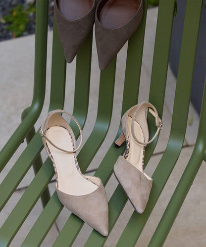 <インフルエンサーコラボカラーあり>【Hoaw.】スエードポインテッドパンプス