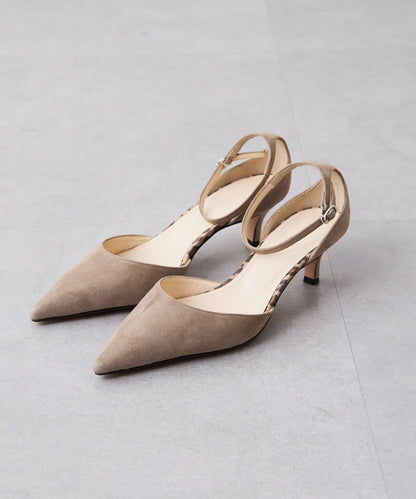 <インフルエンサーコラボカラーあり>【Hoaw.】スエードポインテッドパンプス