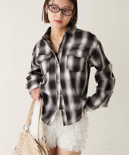 格紋西部風襯衫